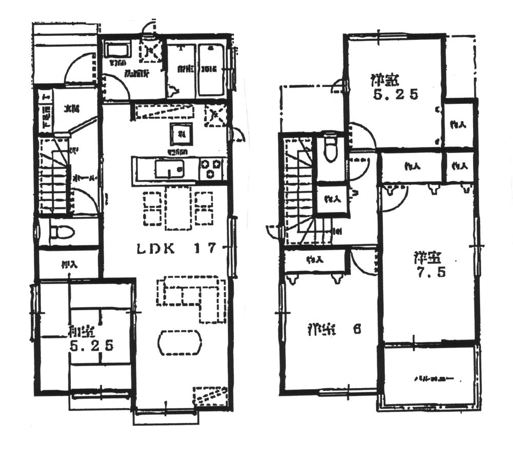 Floor plan. 28.8 million yen, 4LDK, Land area 145.96 sq m , Building area 97.71 sq m