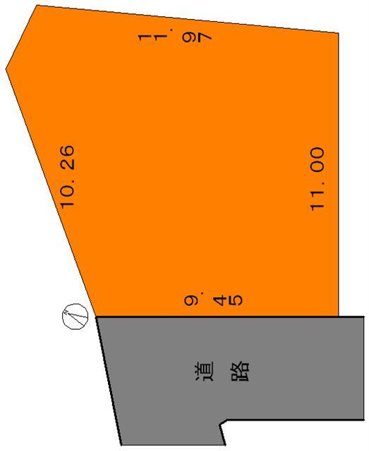 Compartment figure. Land price 9.99 million yen, Land area 131.86 sq m