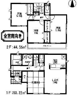 Floor plan. 28.8 million yen, 4LDK, Land area 167.35 sq m , Building area 94.77 sq m ☆ Image is a photograph at the time of completion ☆