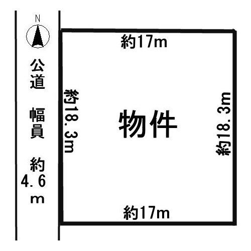 Compartment figure. Land price 16.8 million yen, Land area 312.24 sq m