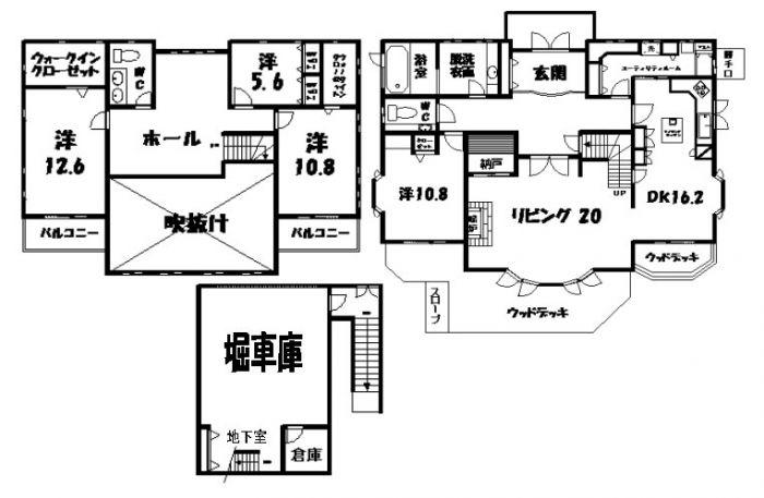 Floor plan. 41,800,000 yen, 6LDK + S (storeroom), Land area 406.5 sq m , Building area 280.91 sq m