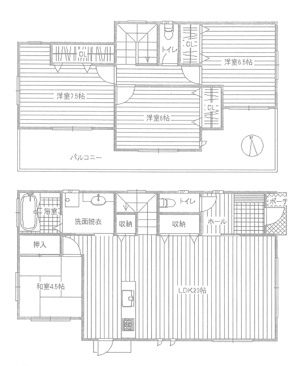 Floor plan. 28,900,000 yen, 4LDK, Land area 189.34 sq m , Building area 113.44 sq m