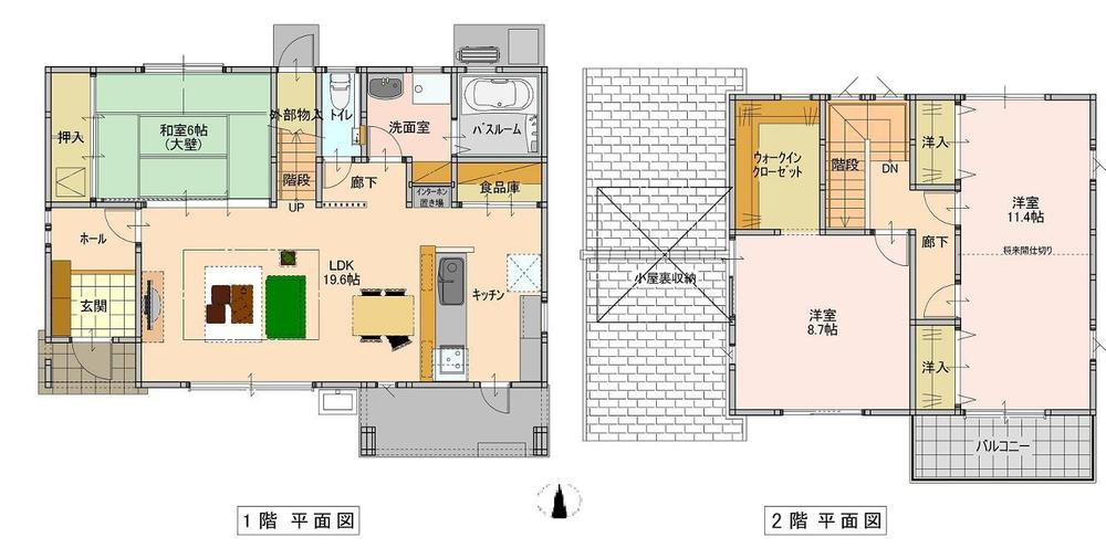 Floor plan. (55 city block 7-10), Price 35,700,000 yen, 4LDK+S, Land area 210.25 sq m , Building area 118.22 sq m