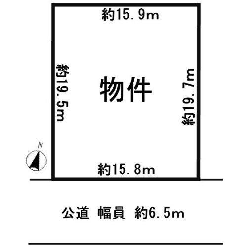 Compartment figure. Land price 21,700,000 yen, Land area 312.59 sq m