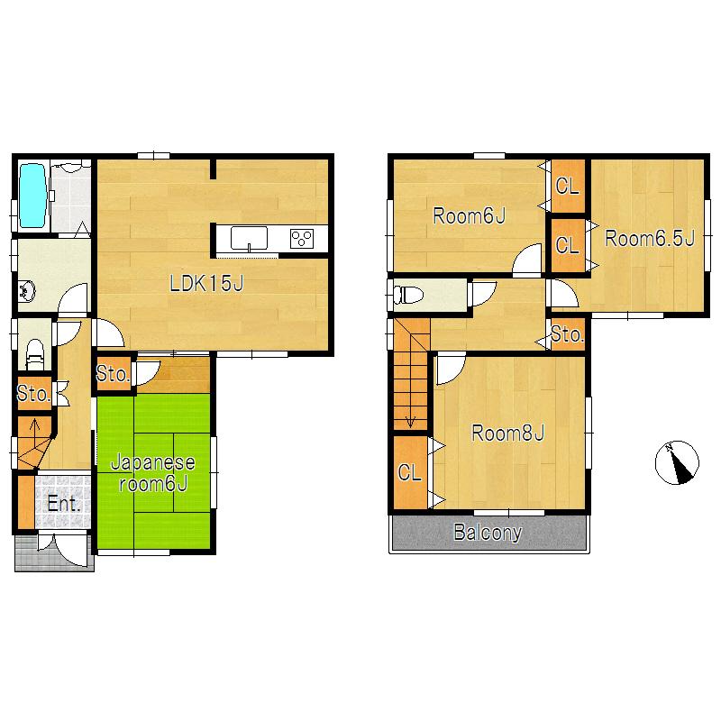 Floor plan. (No. 4 locations), Price 25,300,000 yen, 4LDK, Land area 170 sq m , Building area 98.01 sq m