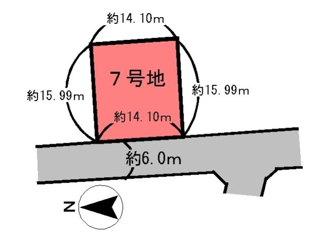 Compartment figure. Land price 15,909,000 yen, Land area 225.66 sq m