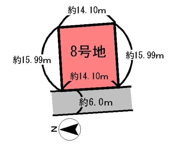 Compartment figure. Land price 15,683,000 yen, Land area 225.66 sq m