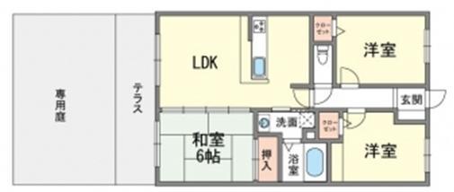 Floor plan. 3LDK, Price 11.8 million yen, Occupied area 60.48 sq m distribution type