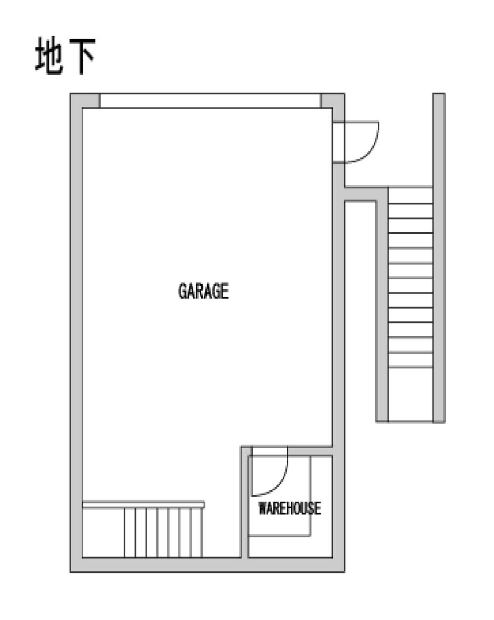 Floor plan. 41,800,000 yen, 6LDK + 3S (storeroom), Land area 405.5 sq m , Building area 280.91 sq m underground Inner garage