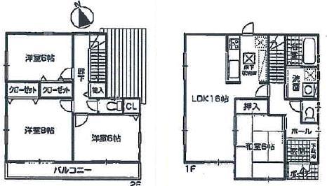 Floor plan. (3 Building), Price 25,800,000 yen, 4LDK, Land area 170 sq m , Building area 99.63 sq m