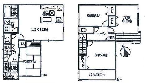 Floor plan. (4 Building), Price 25,300,000 yen, 4LDK, Land area 170 sq m , Building area 98.01 sq m