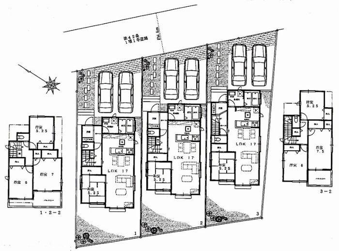 Compartment figure. 28.8 million yen, 4LDK, Land area 145.97 sq m , Building area 98.12 sq m all three compartments