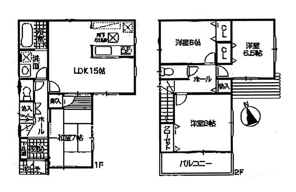 Floor plan. 25,300,000 yen, 4LDK, Land area 170 sq m , Building area 98.01 sq m