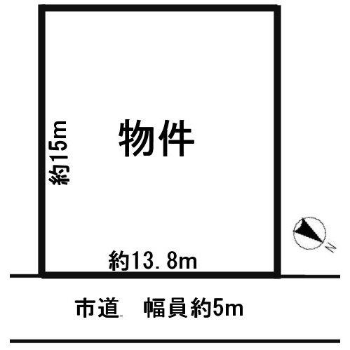 Compartment figure. Land price 15,880,000 yen, Land area 210.11 sq m