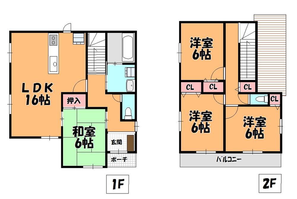 Floor plan. (3 Building), Price 25,800,000 yen, 4LDK, Land area 170 sq m , Building area 99.63 sq m