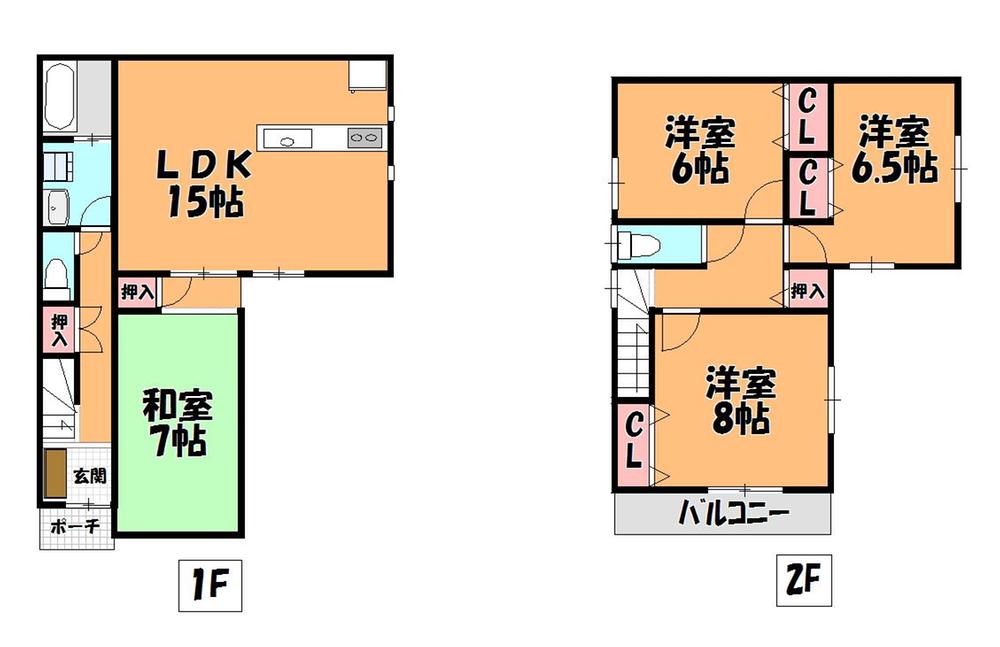 Floor plan. (4 Building), Price 25,300,000 yen, 4LDK, Land area 170 sq m , Building area 98.01 sq m
