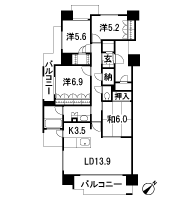 Floor: 4LDK, occupied area: 99.65 sq m, Price: 36,726,810 yen ・ 38,063,953 yen