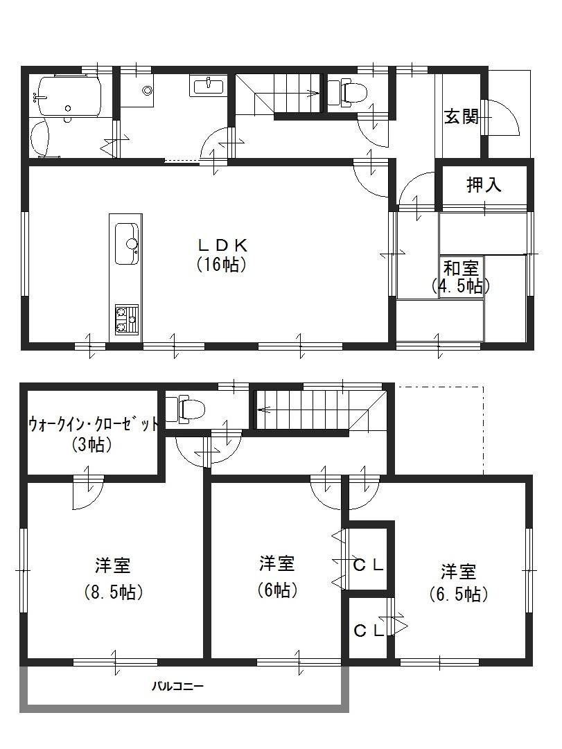 Floor plan. 28,980,000 yen, 4LDK + S (storeroom), Land area 175.86 sq m , Building area 102.67 sq m