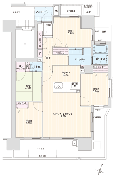 Floor: 4LDK, occupied area: 81.16 sq m, Price: 28,477,400 yen