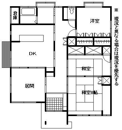 Floor plan. 12.8 million yen, 4DK, Land area 307.78 sq m , Building area 111.02 sq m