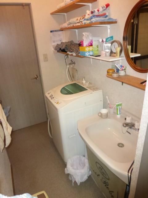 Wash basin, toilet. Washroom considering the housework flow line
