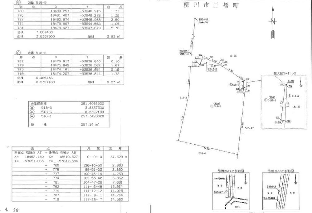 Compartment figure. Land price 8.7 million yen, Land area 266 sq m