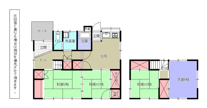 Floor plan. 8.9 million yen, 4DK, Land area 169.05 sq m , Building area 81.19 sq m