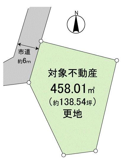 Compartment figure. Land price 7.8 million yen, Land area 458.01 sq m