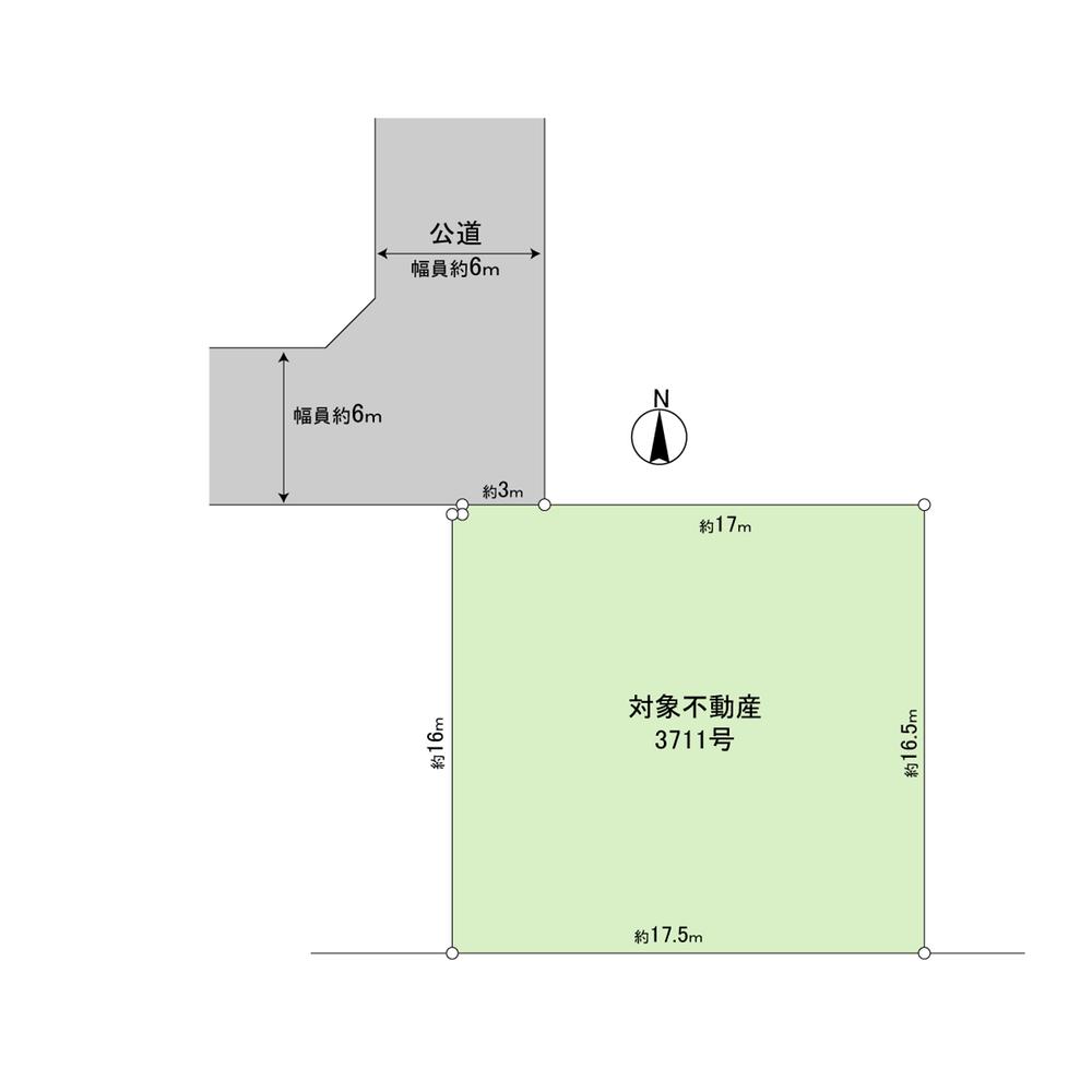 Compartment figure. Land price 4.47 million yen, Land area 287.31 sq m