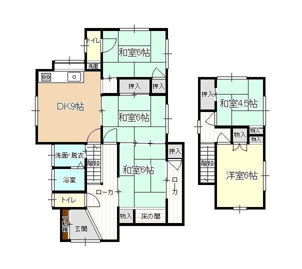 Floor plan. 7.8 million yen, 5DK, Land area 211.3 sq m , Building area 97.41 sq m