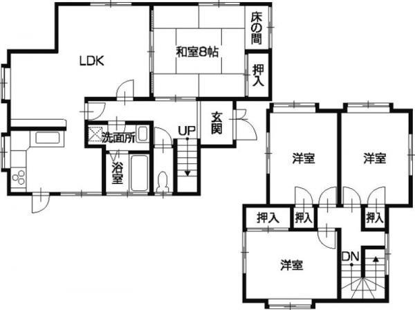 Floor plan. 18,800,000 yen, 4LDK, Land area 178.18 sq m , Building area 111.01 sq m