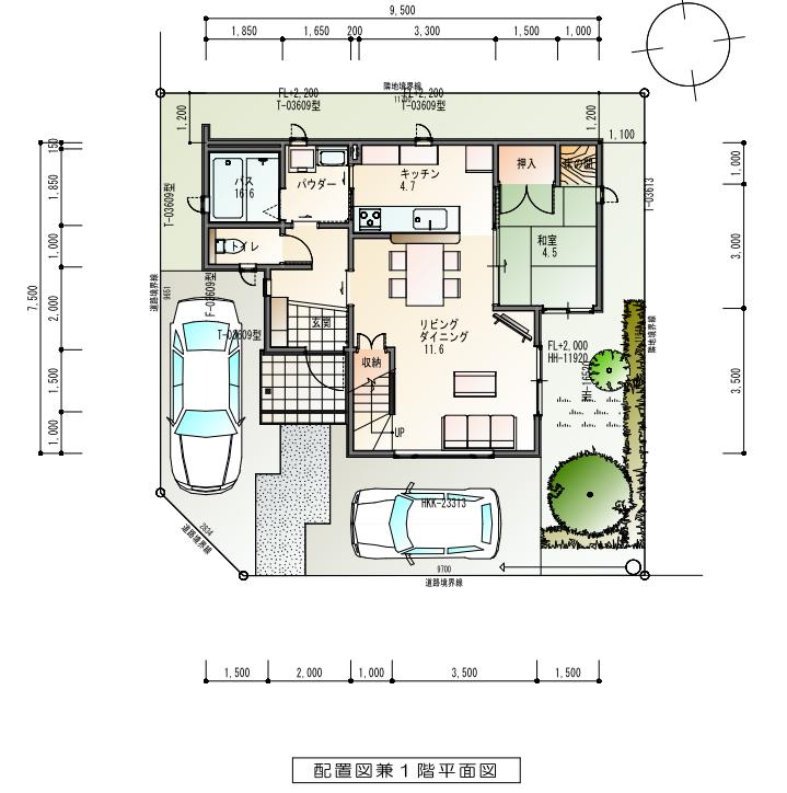Floor plan. 27.6 million yen, 4LDK, Land area 136.72 sq m , Building area 102 sq m Floor 1F
