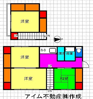 Floor plan. 10.8 million yen, 4K, Land area 154 sq m , Building area 72.02 sq m