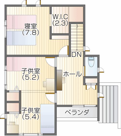 Floor plan. 27.5 million yen, 4LDK, Land area 179.66 sq m , Building area 102.75 sq m Floor 2F