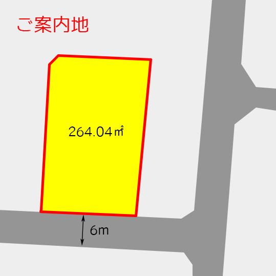 Compartment figure. Land price 16 million yen, Land area 264.04 sq m