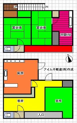 Floor plan. 15.5 million yen, 4K, Land area 267.32 sq m , Building area 106.78 sq m