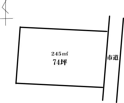 Compartment figure. Land price 6.5 million yen, Land area 245 sq m