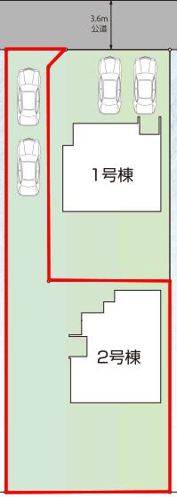 Compartment figure. 19,400,000 yen, 4LDK, Land area 298.16 sq m , Best secured in the building area 105.99 sq m Nantei
