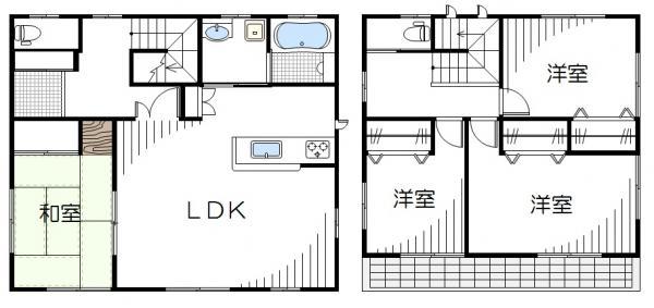 Floor plan. 29,300,000 yen, 4LDK, Land area 176.41 sq m , Building area 109.3 sq m