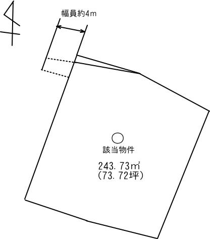 Compartment figure. Land price 8.9 million yen, Land area 243.73 sq m