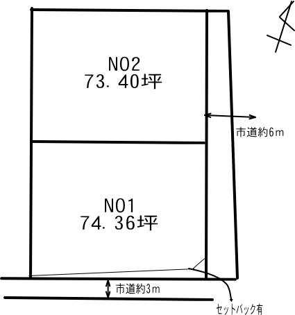 Compartment figure. Land price 3,139,000 yen, Land area 243.4 sq m