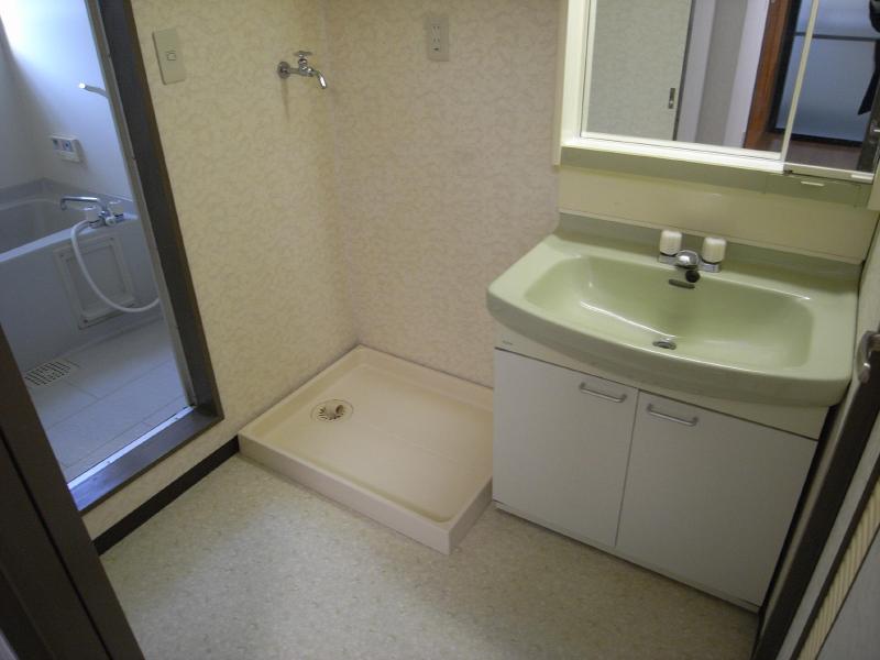 Washroom. Wash basin, Indoor Laundry Storage