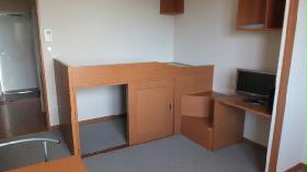 Living and room. Comfortable with storage bet
