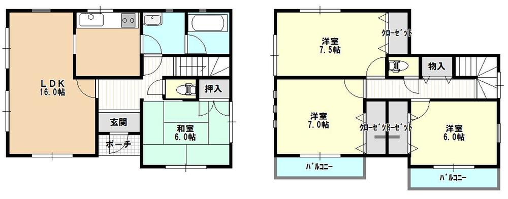 Floor plan. (9 Building), Price 19,800,000 yen, 4LDK, Land area 189.91 sq m , Building area 100.03 sq m