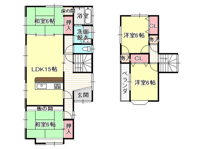 Floor plan. 11.8 million yen, 4LDK, Land area 273.03 sq m , Building area 104.33 sq m