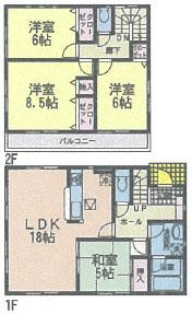Floor plan. (7 Building), Price 19,800,000 yen, 4LDK, Land area 213 sq m , Building area 99.63 sq m