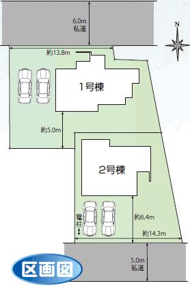 Compartment figure. 20.1 million yen, 4LDK, Land area 186.05 sq m , Building area 105.16 sq m