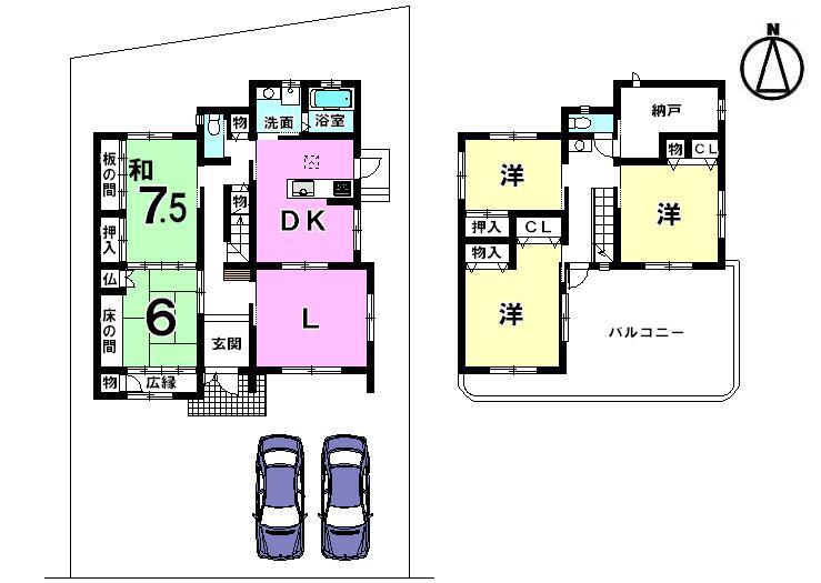 Floor plan. 28.8 million yen, 5LDK, Land area 291.24 sq m , Building area 160.81 sq m