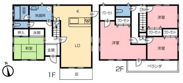 Floor plan. 12,980,000 yen, 4LDK, Land area 363.52 sq m , Building area 118.41 sq m