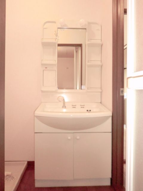 Washroom. Convenient vanity to life